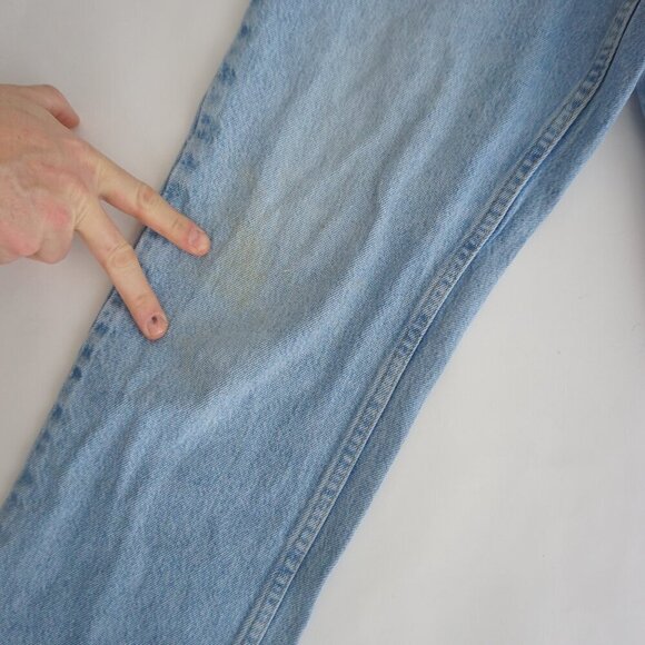 Vintage Lee Light Wash Straight Leg Blue Denim Jeans 34X32 - Picture 16 of 16